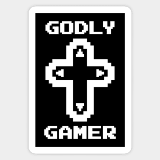 Godly Gamer (v10 - white) Sticker